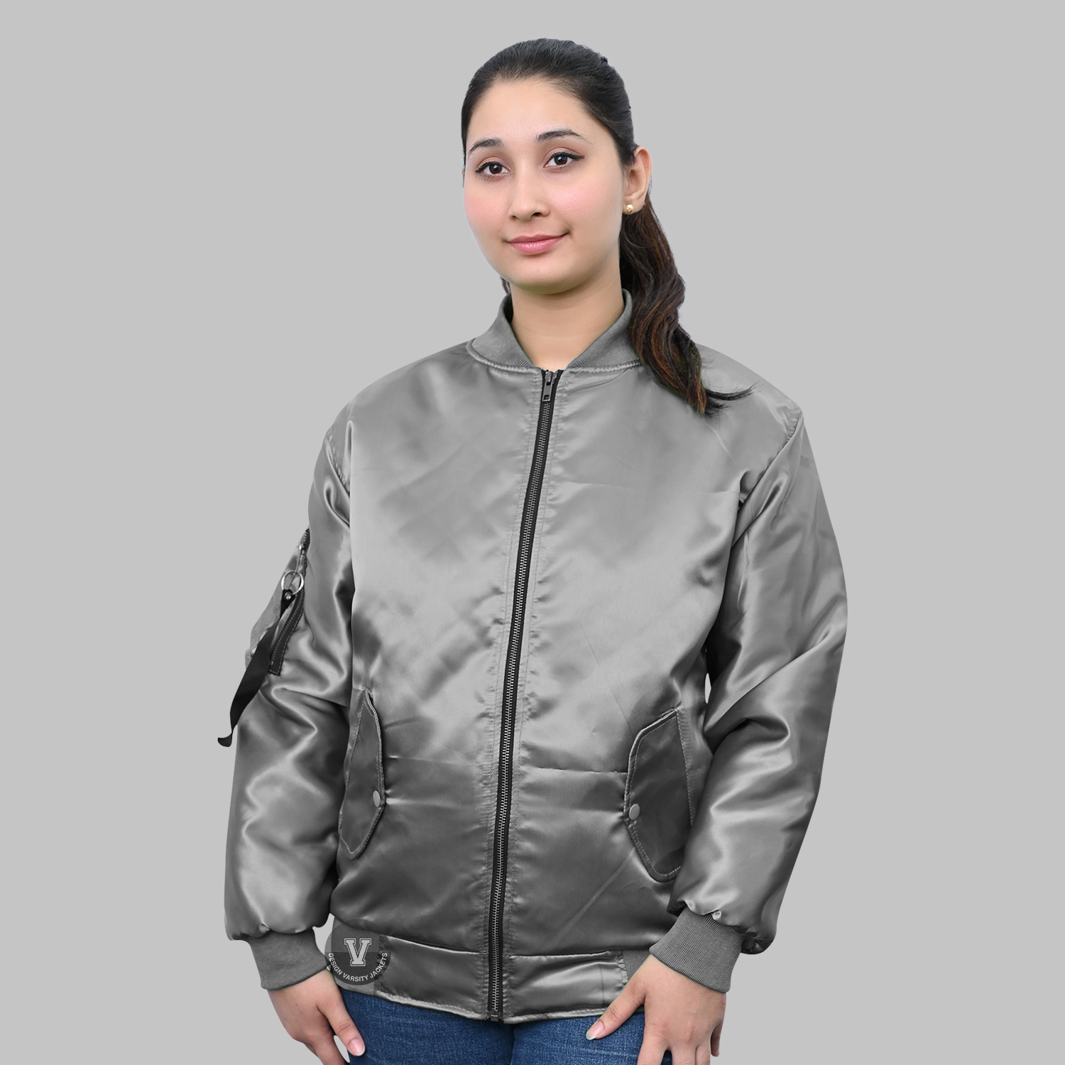 Satin Bomber Jacket for Sale