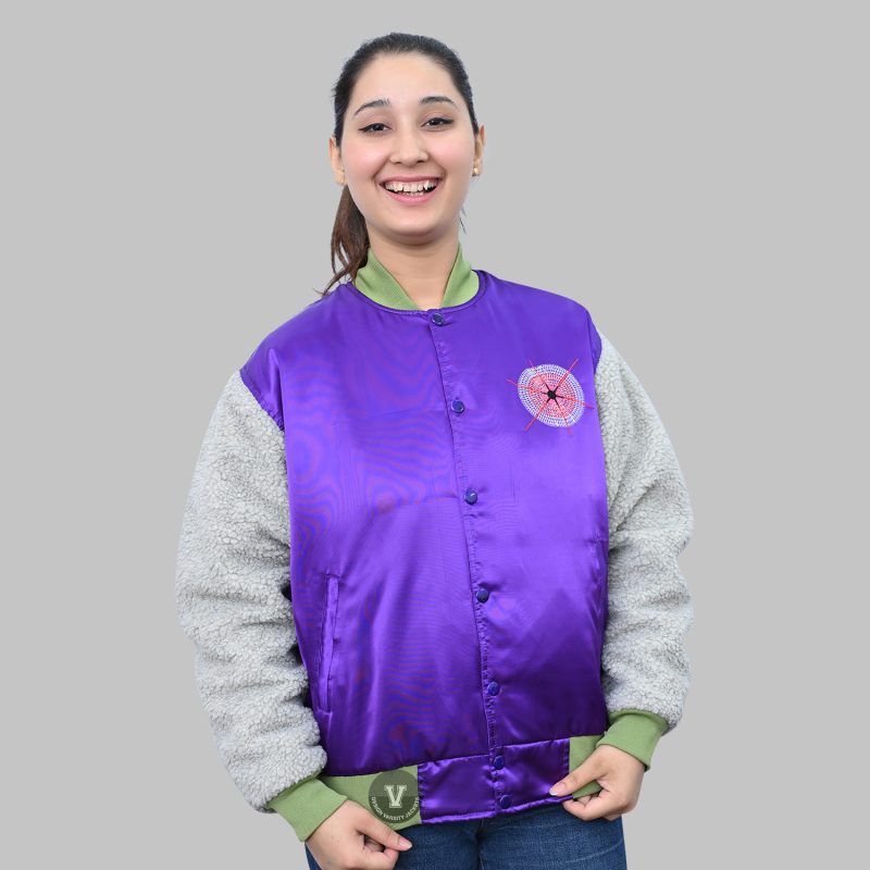 custom embroidered satin jacket