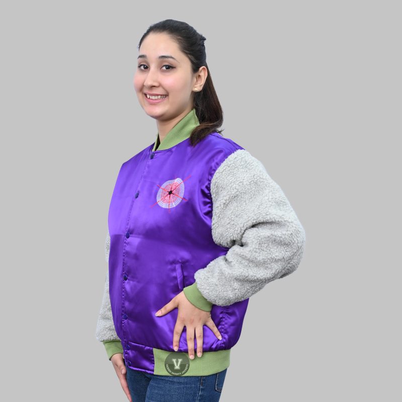 Design Varsity Jackets personalized satin baseball jacket