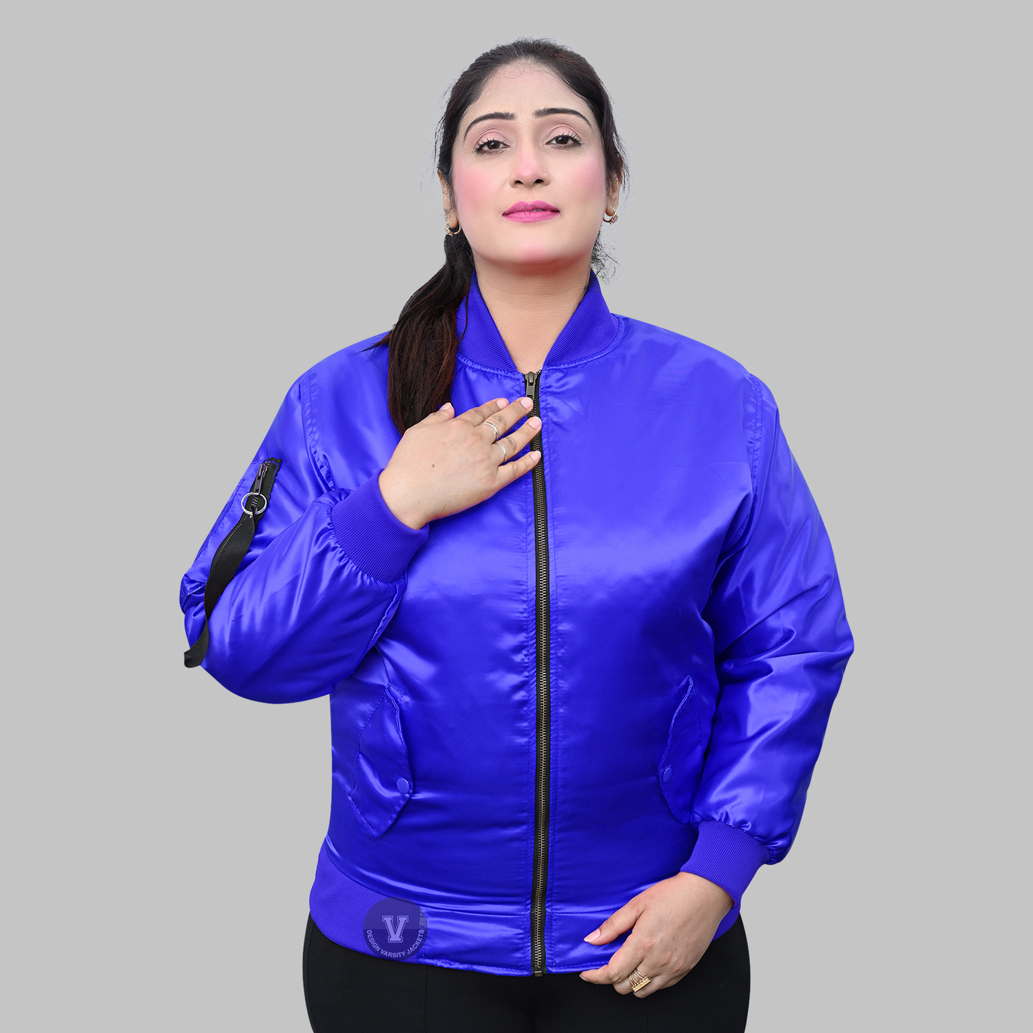 Shop premium Blue Bomber Jacket