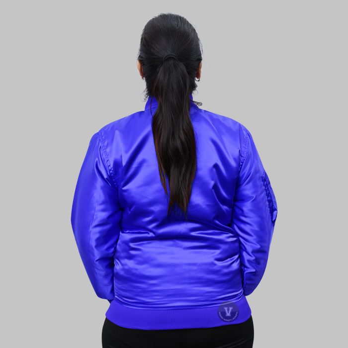 premium Blue Bomber Jacket
