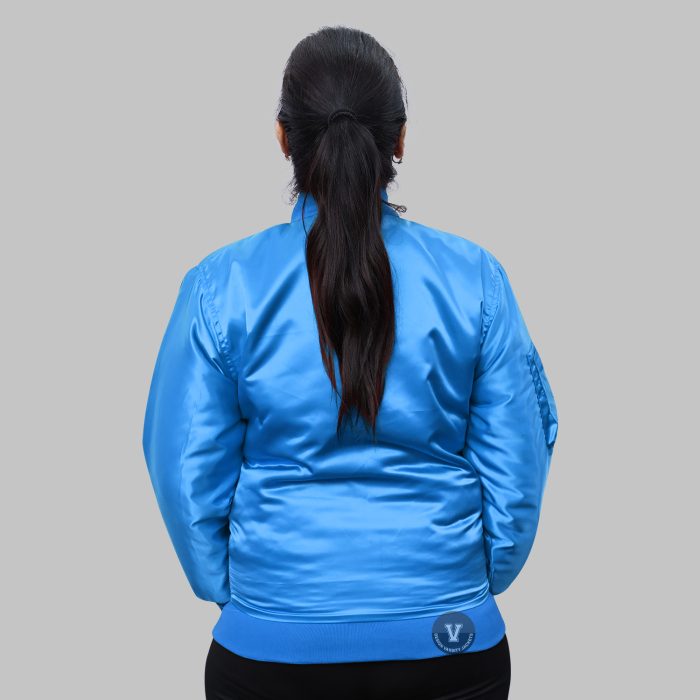 Sky Blue Bomber Jacket