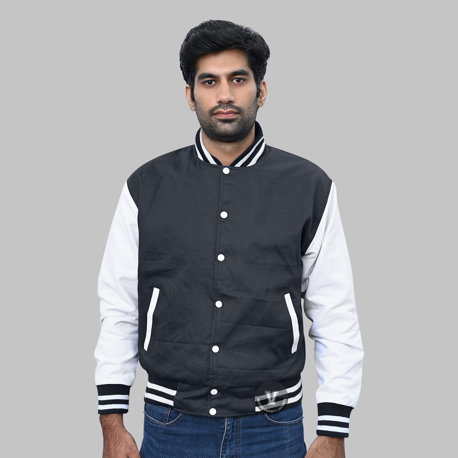 Charcoal Varsity Jacket