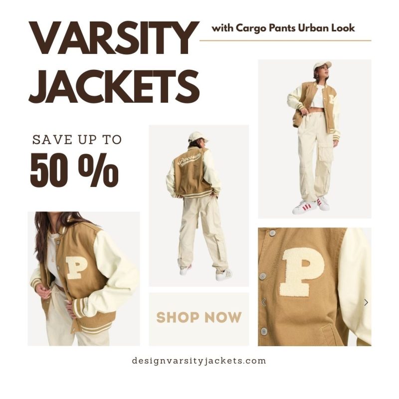 Varsity Jackets with Cargo Pants Urban Look