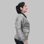 custom silver bomber jacket