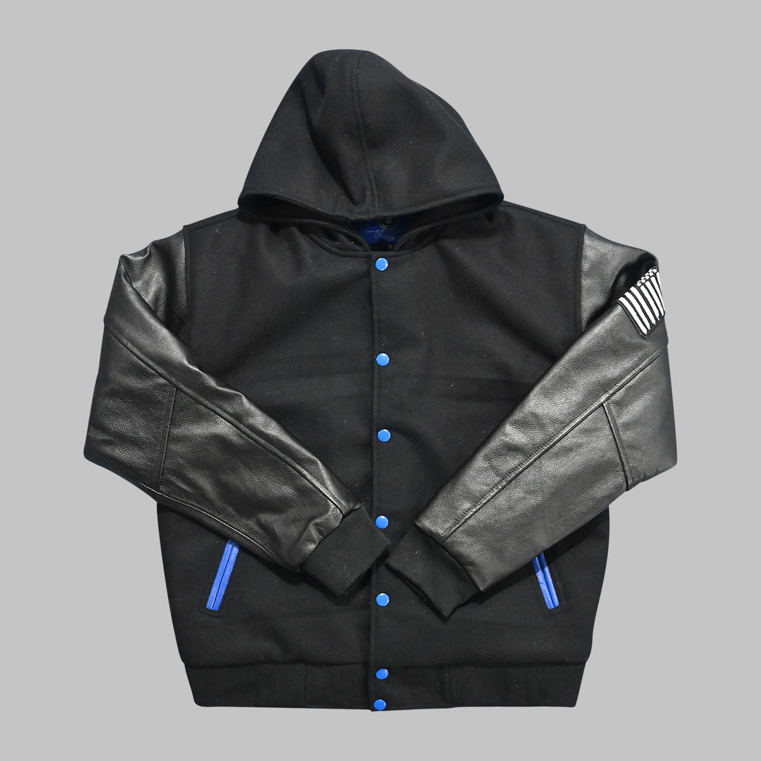 Black Wool Leather Jackets