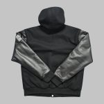 Black Wool Leather Jackets