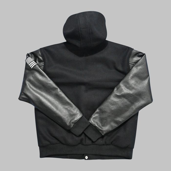Black Wool Leather Jackets