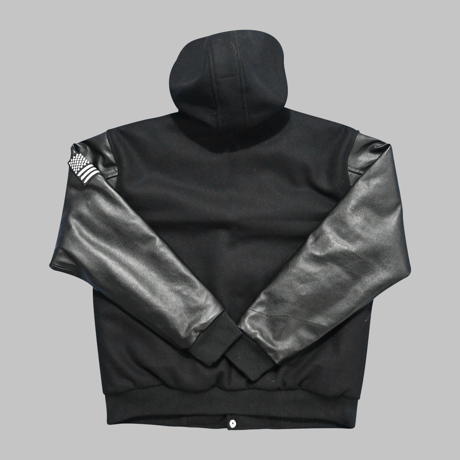 Black Wool Leather Jackets