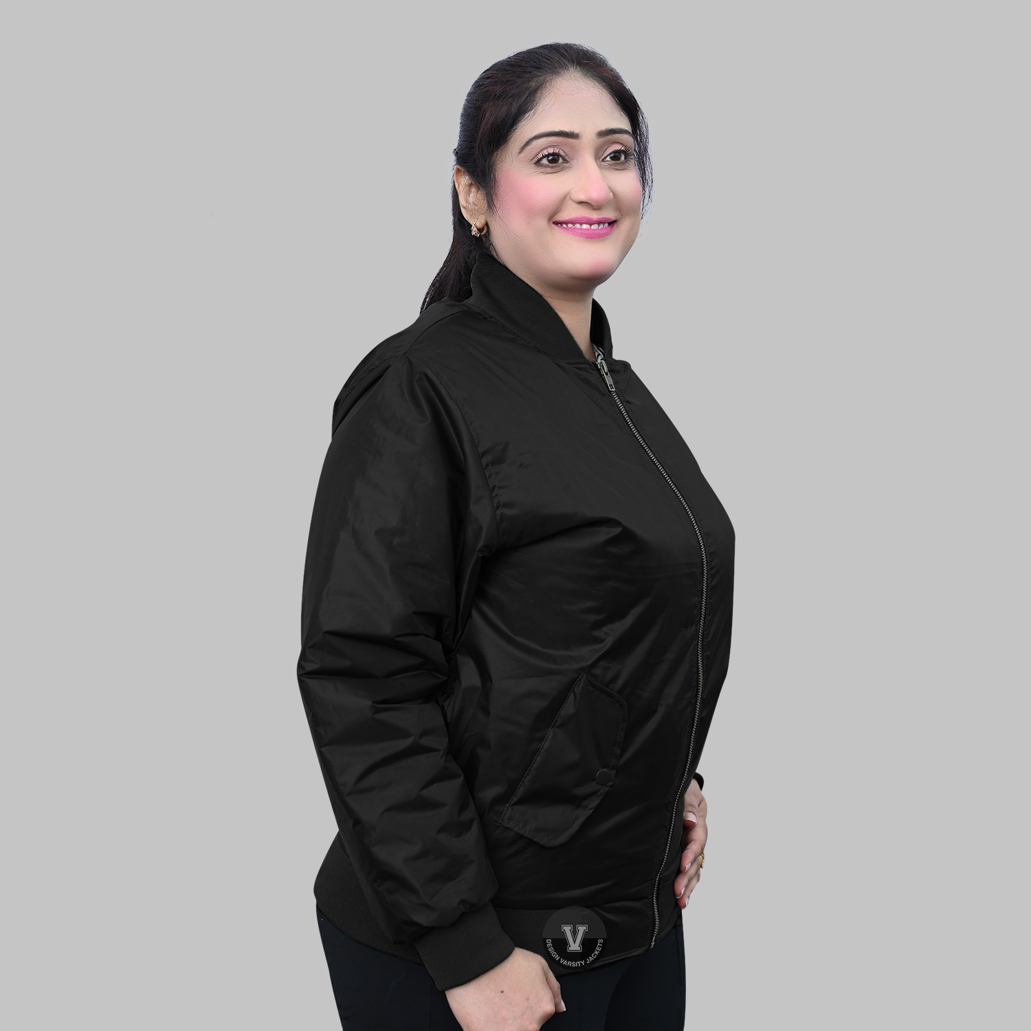 Customization Options – Design Your Black Bomber Jacket