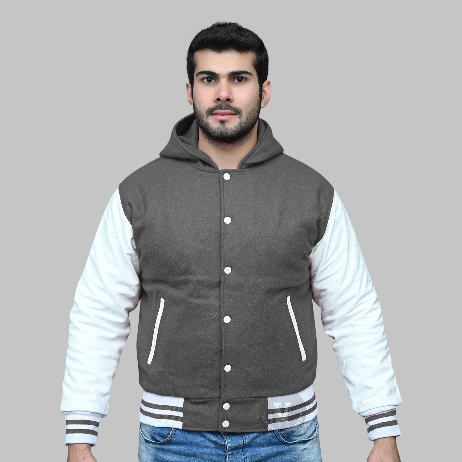 Urban Dark Gray Varsity Jacket