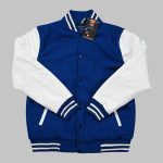 Navy Blue Letterman Jacket