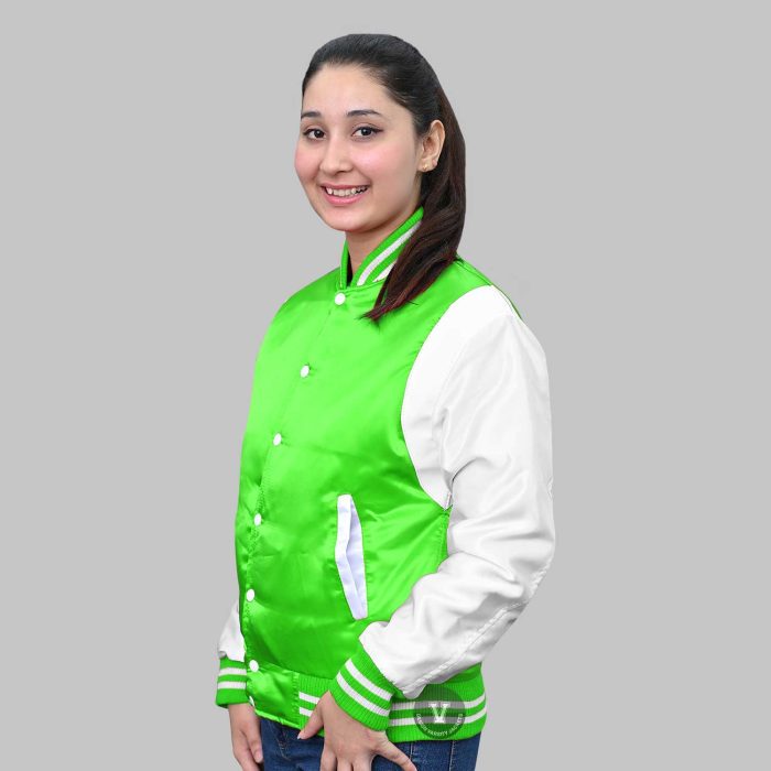 Design Your Own Green Satin Jacket