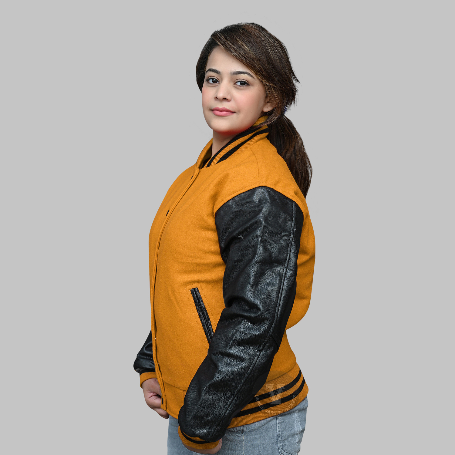 Orange and Black Letterman Jacket Orange and Black Letterman Jacket