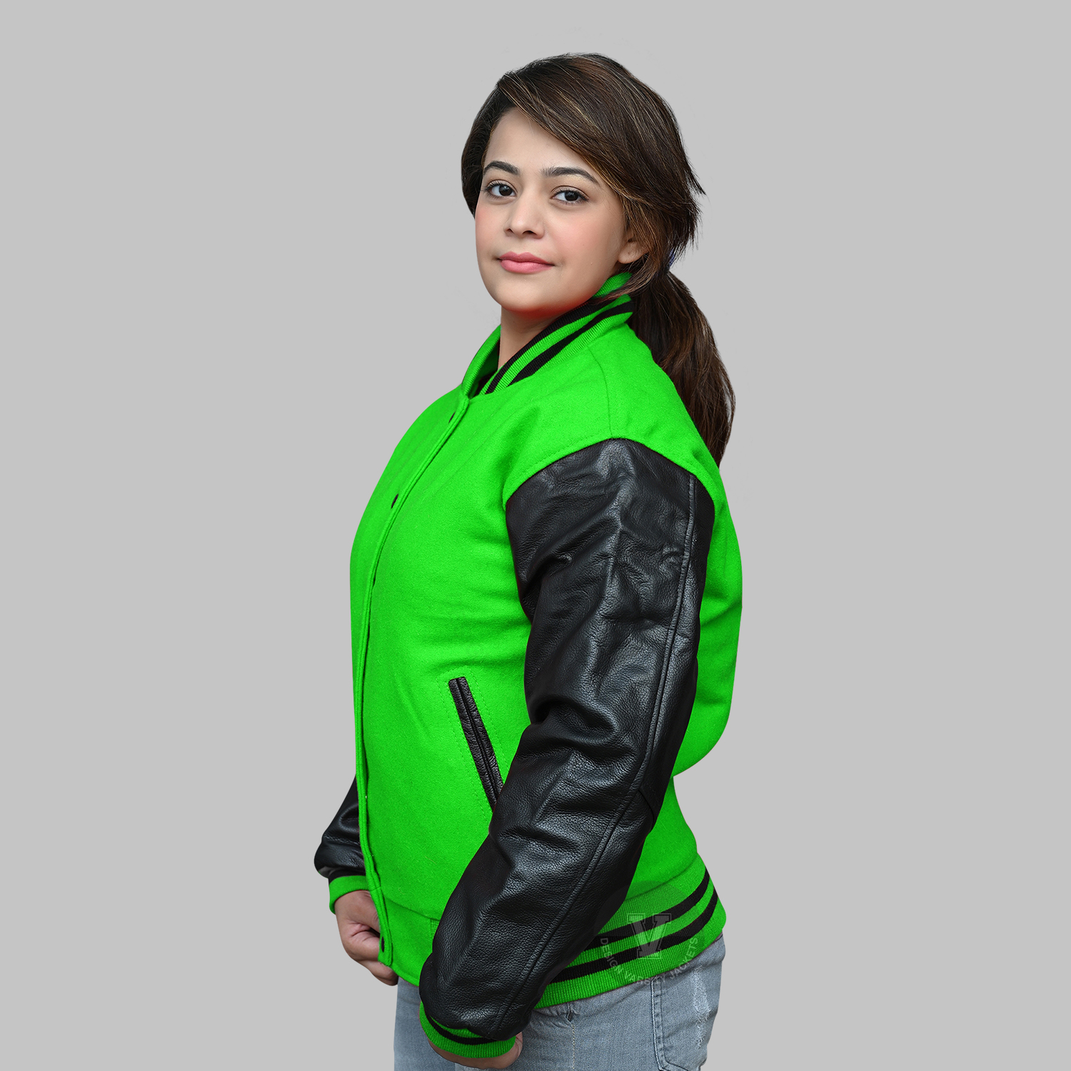 Green and Black Letterman Jacket Green and Black Letterman Jacket
