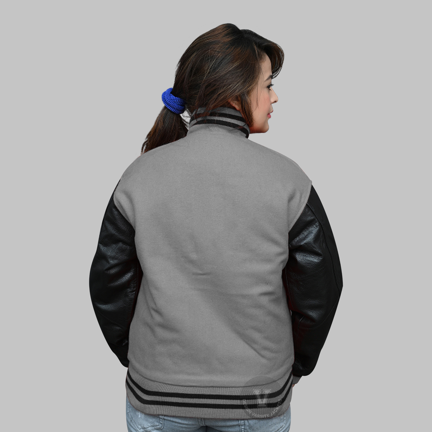 Black and Grey Letterman Jacket Black and Grey Letterman Jacket