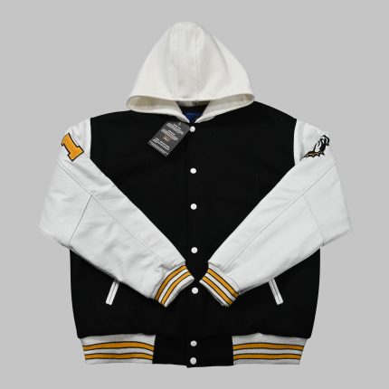 Black White Letterman Jacket