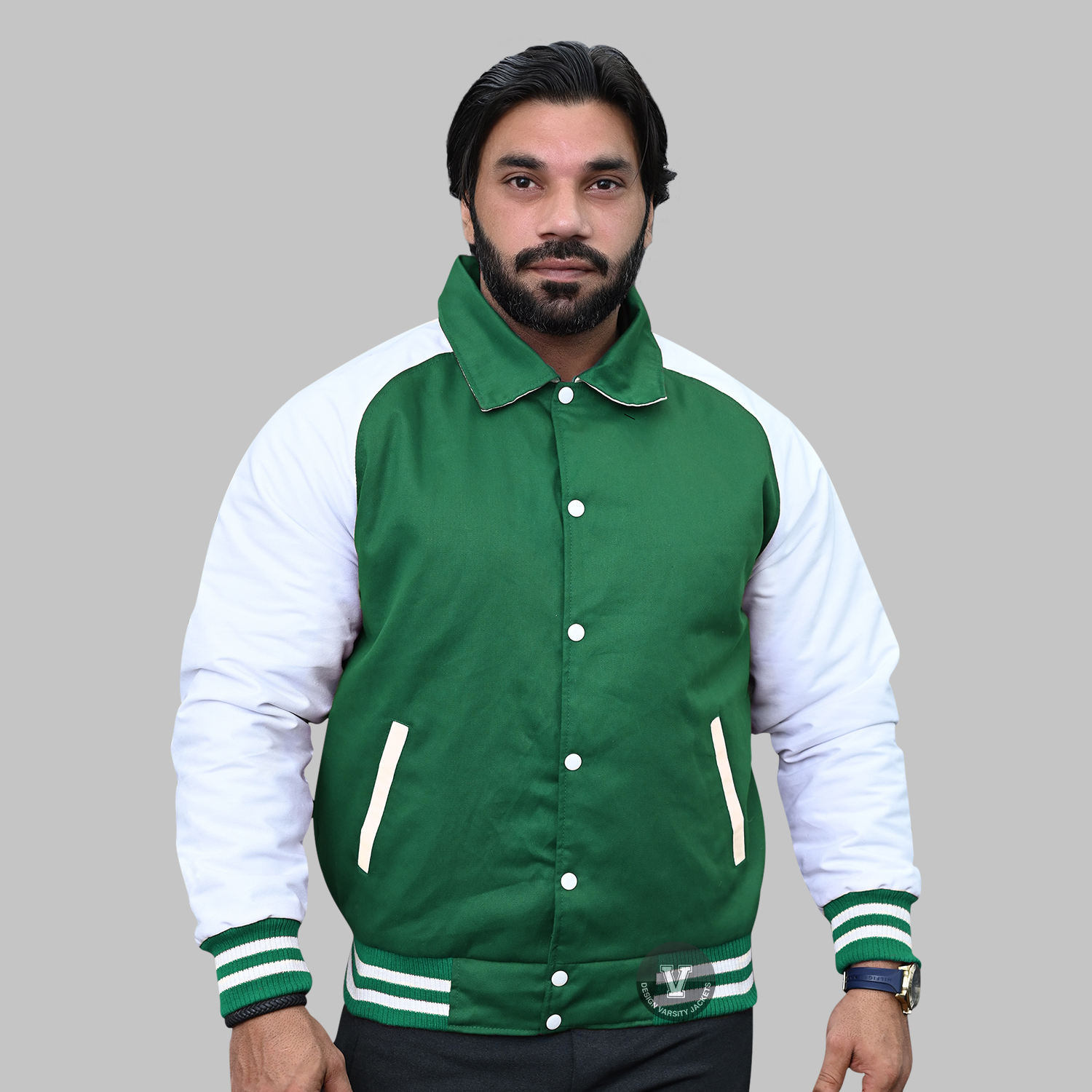 Raglan Custom Varsity Jackets front