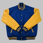 Royal Blue and Gold Varsity Jacket