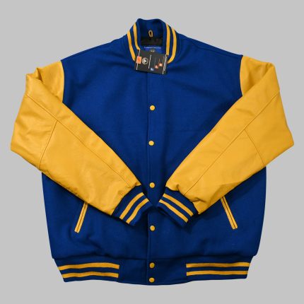 Royal Blue and Gold Varsity Jacket