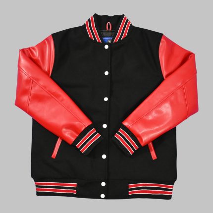 Black Red Varsity Jacket