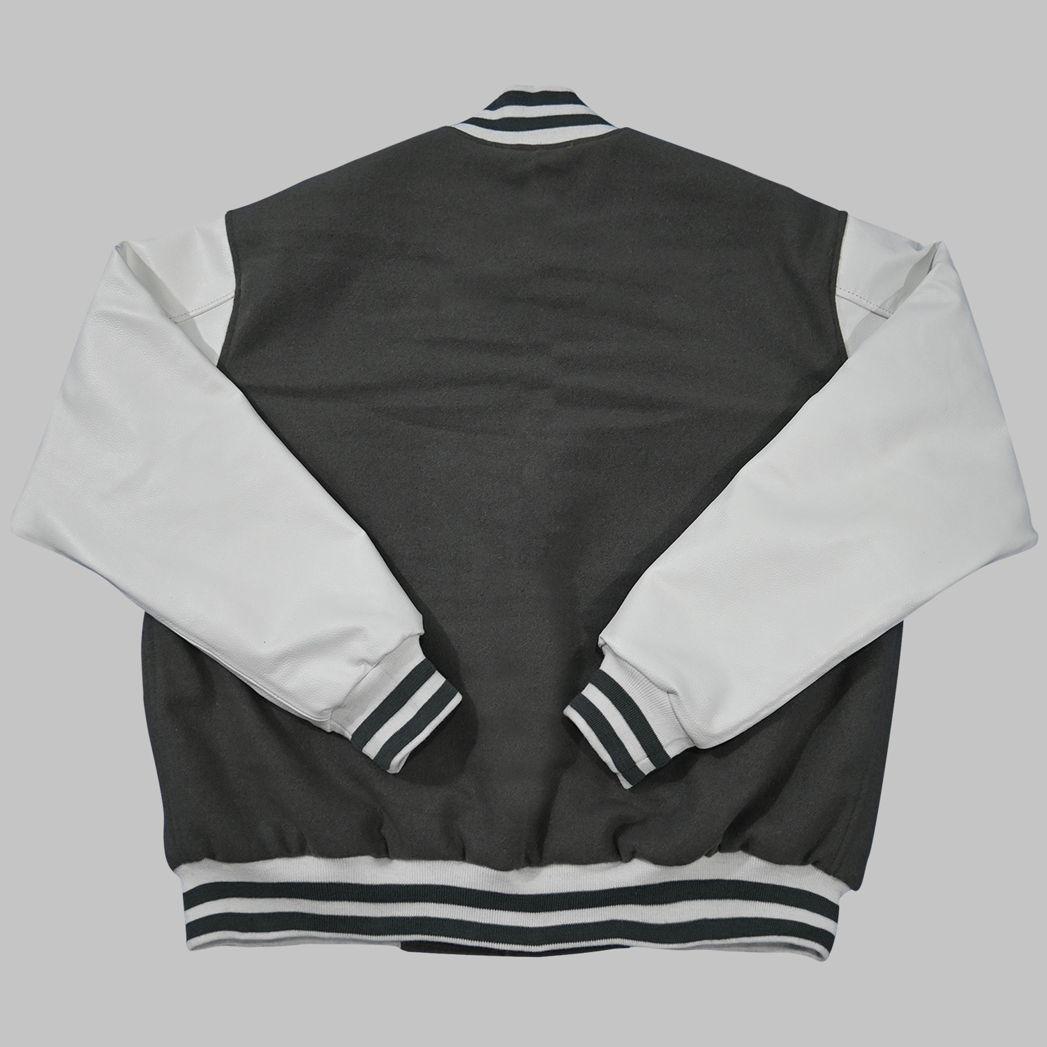 Grey and White Baseball Jacket