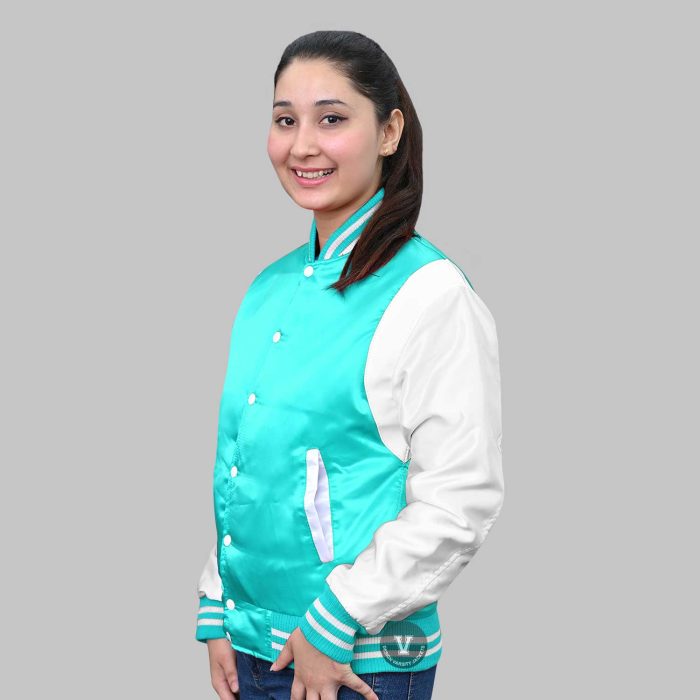 Satin Varsity Jackets for Women