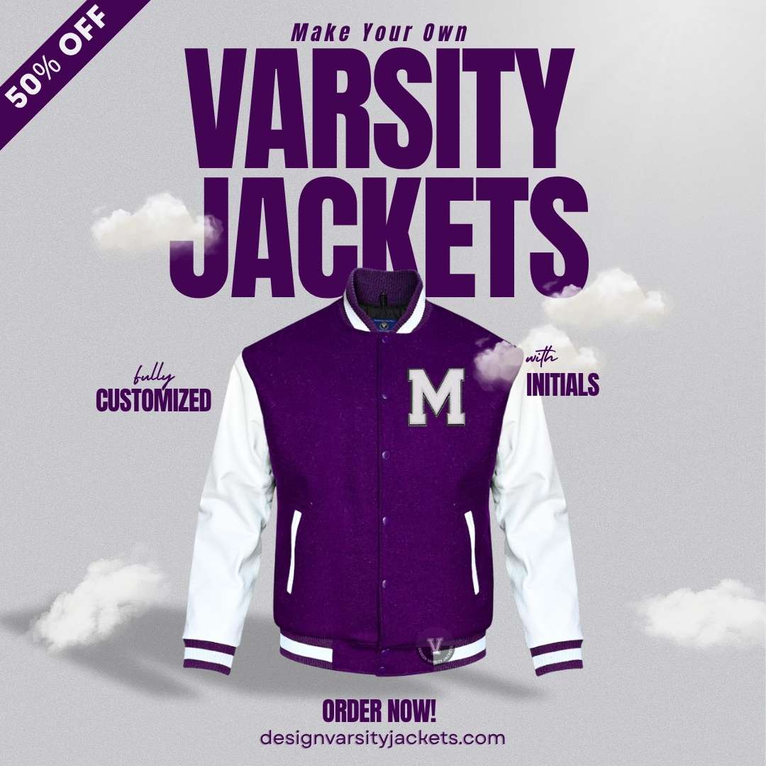 Make Your Own Varsity Jacket with Initials