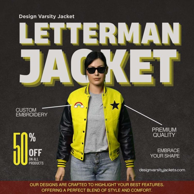 Custom Letterman Jackets for Women Near Me