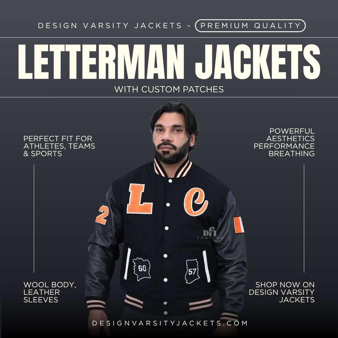 Design Varsity Jackets Letterman Jackets with Custom Patches