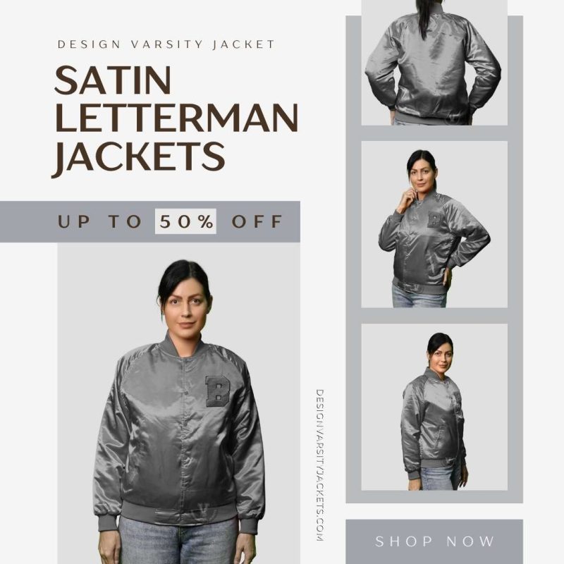 Satin Letterman Jackets with Customization