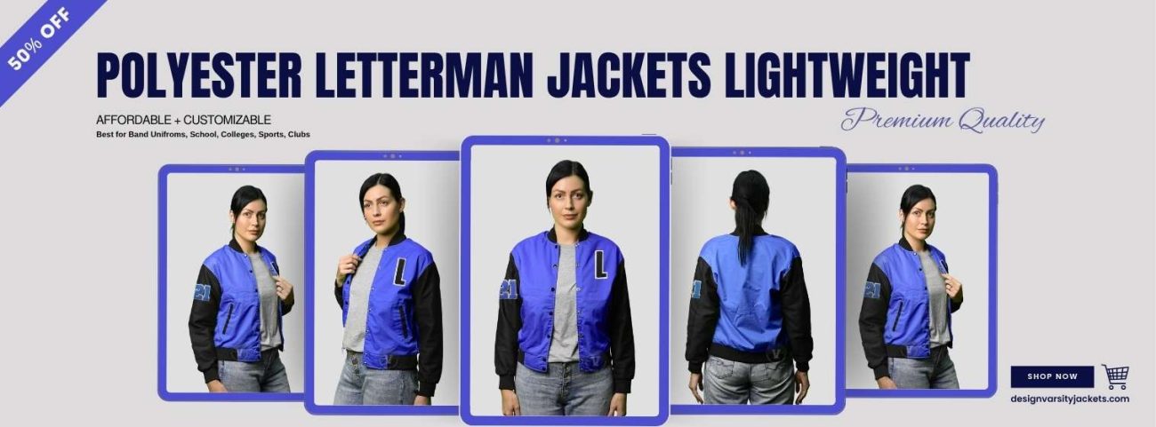 Design Varsity Jackets Polyester Letterman Jackets Lightweight