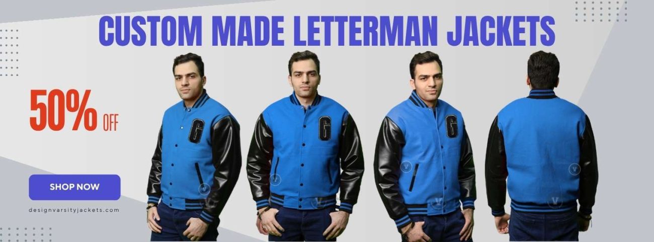 Design Varsity Jackets Wool and Leather Letterman Jackets Custom Made