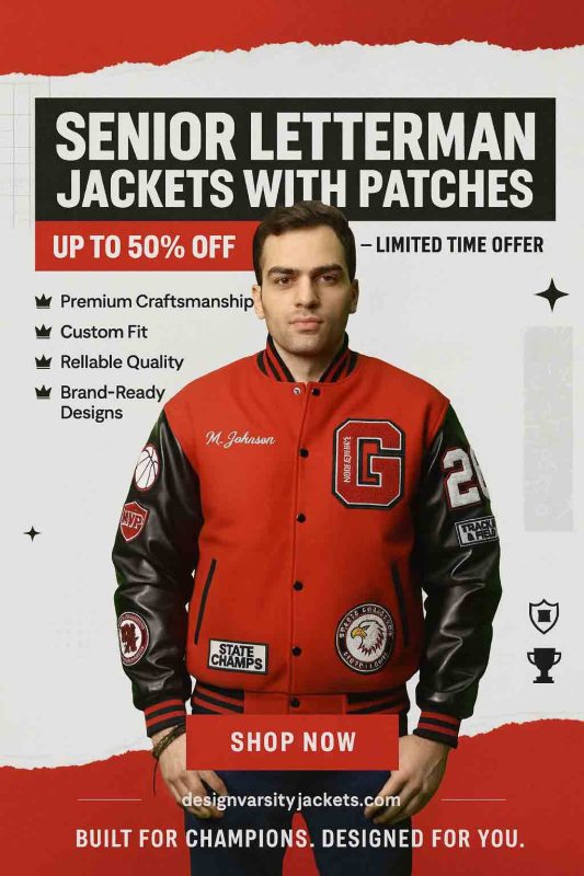 Senior Letterman Jackets with Patches