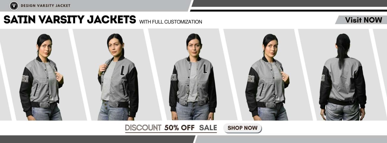 Satin Varsity Jackets with Customization