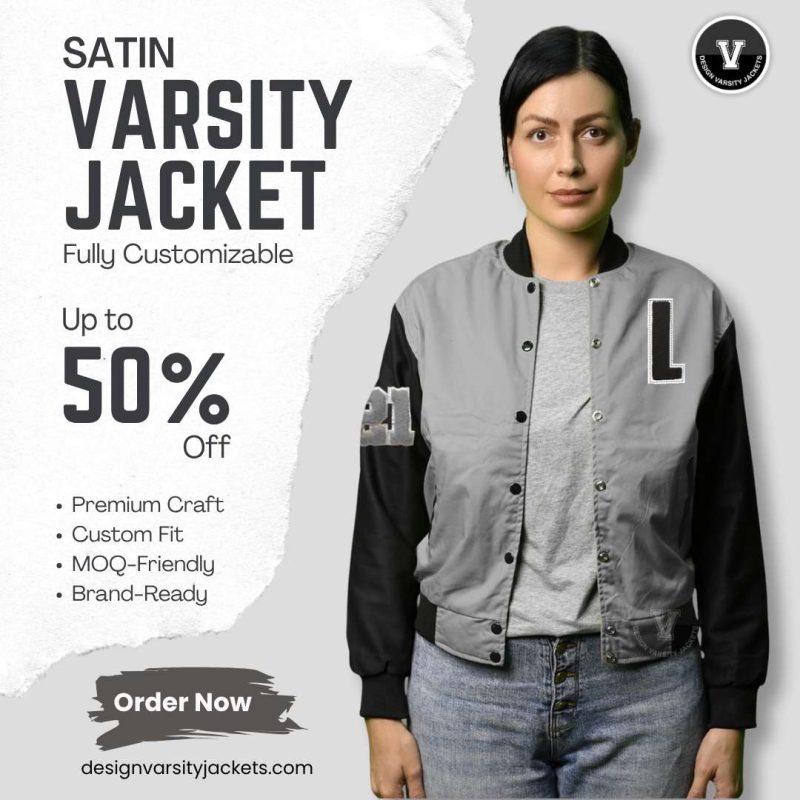 Satin Varsity Jackets with Customization