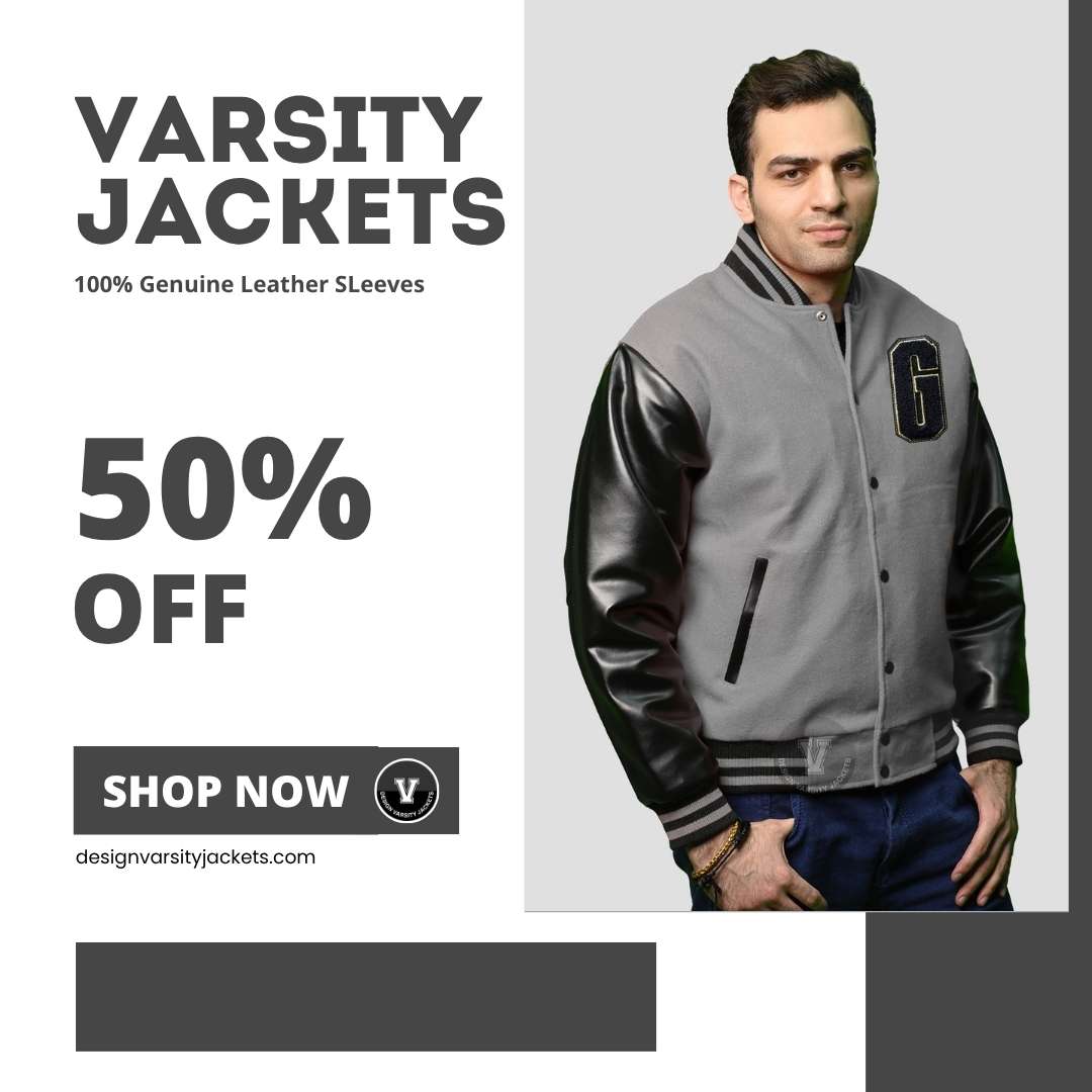 Varsity Jackets Genuine Leather Sleeves