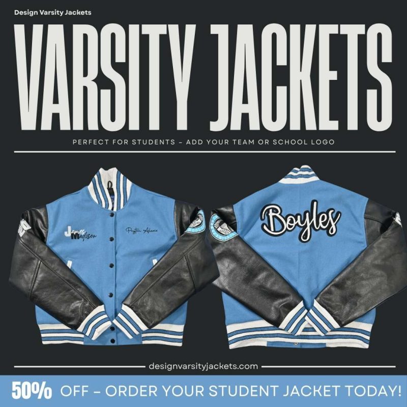 Varsity Jackets for Students with Logo