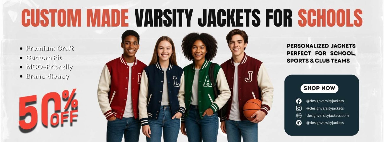 Custom Color Varsity Jackets for Schools