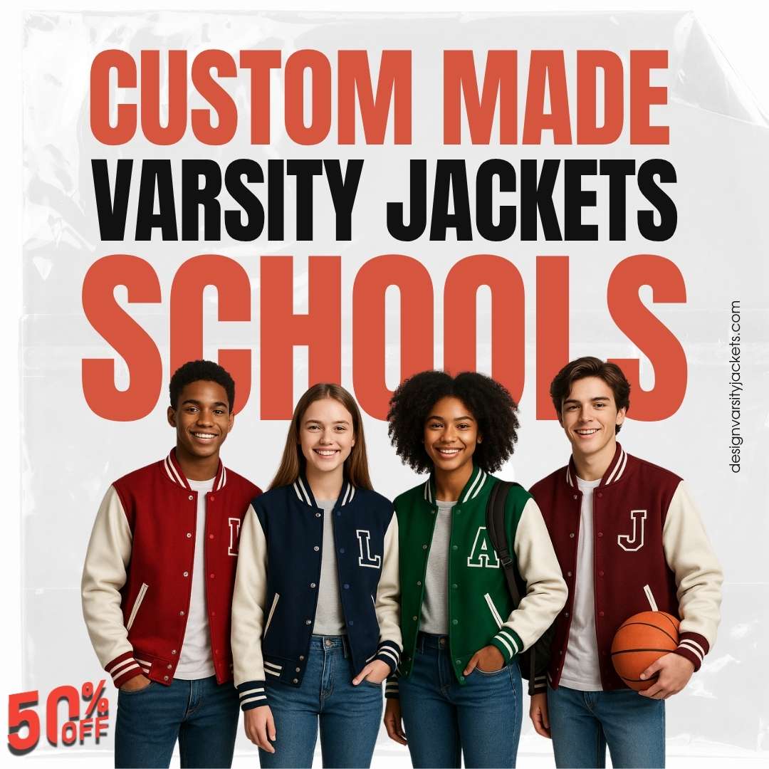 Custom Color Varsity Jackets for Schools