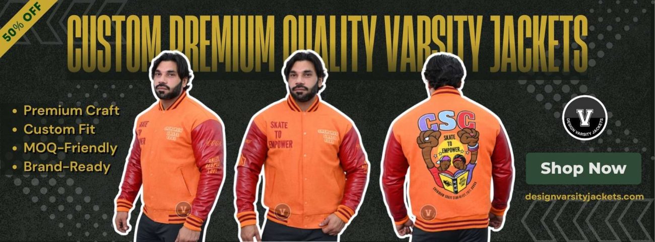 Football Team Varsity Jackets with Embroidery