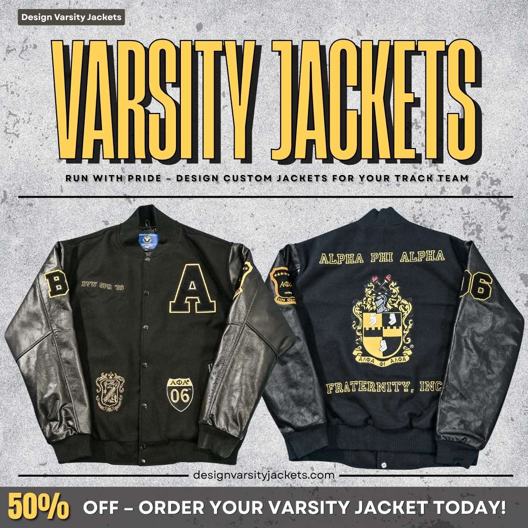 Track Team Varsity Jackets with Patches