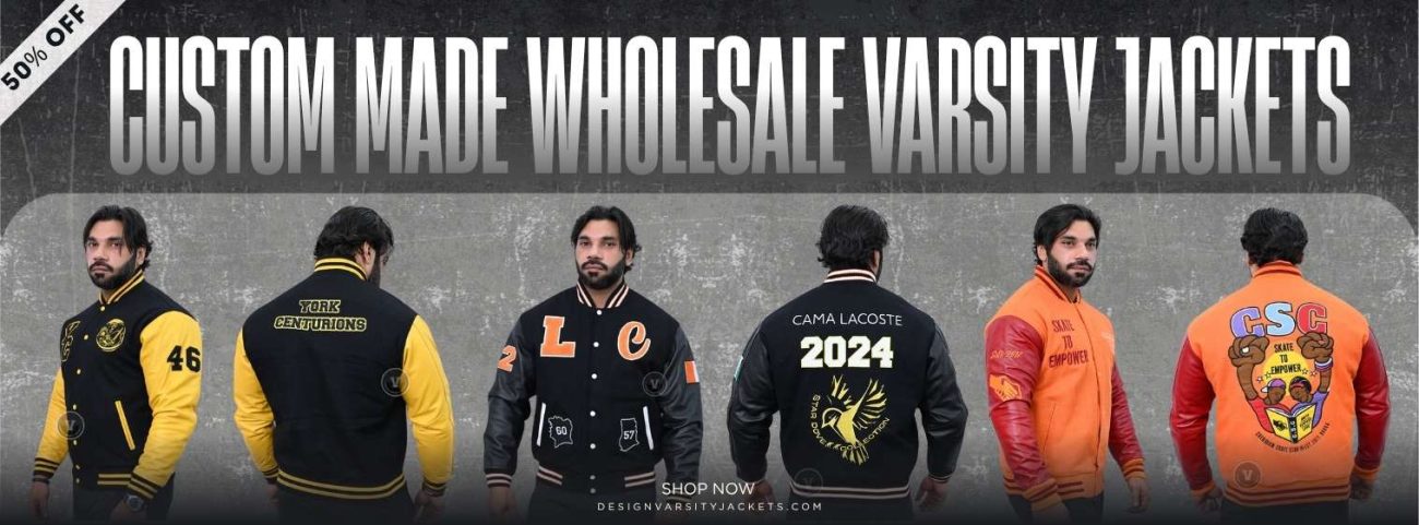 Wholesale Varsity Jackets with Logo Embroidery