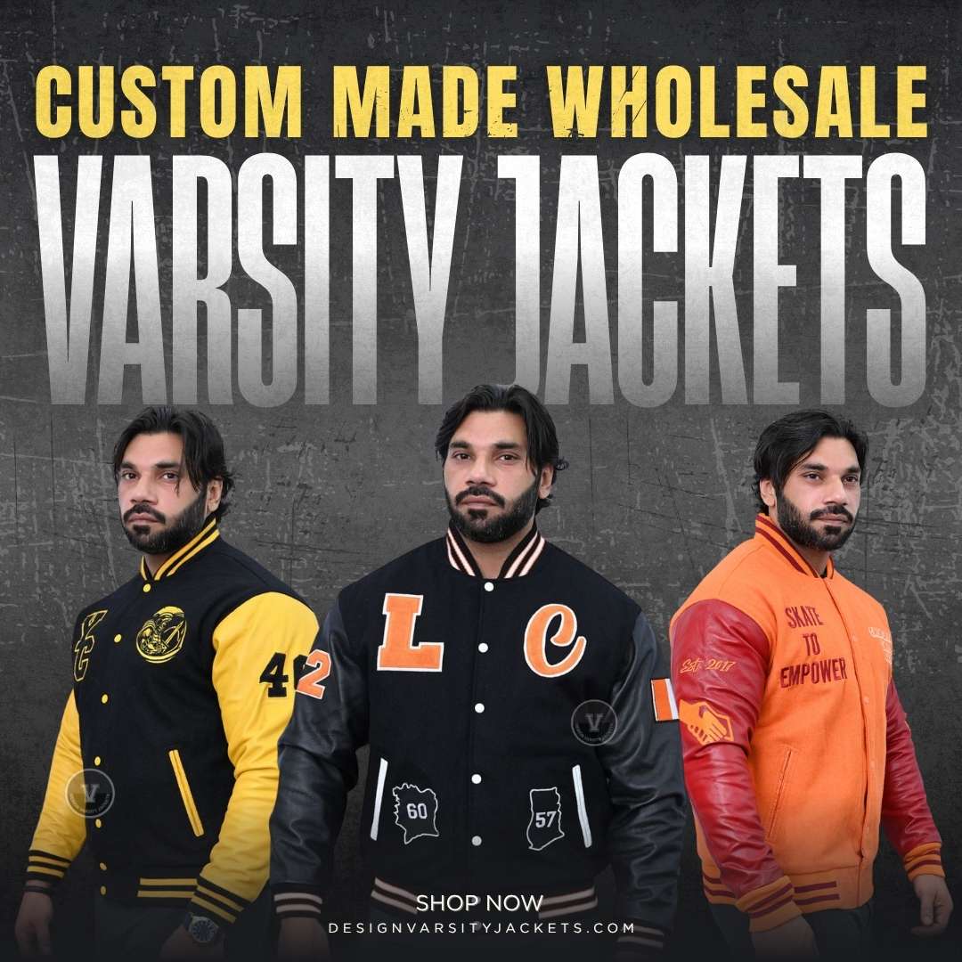 Design Varsity Jackets Wholesale Varsity Jackets with Logo Embroidery