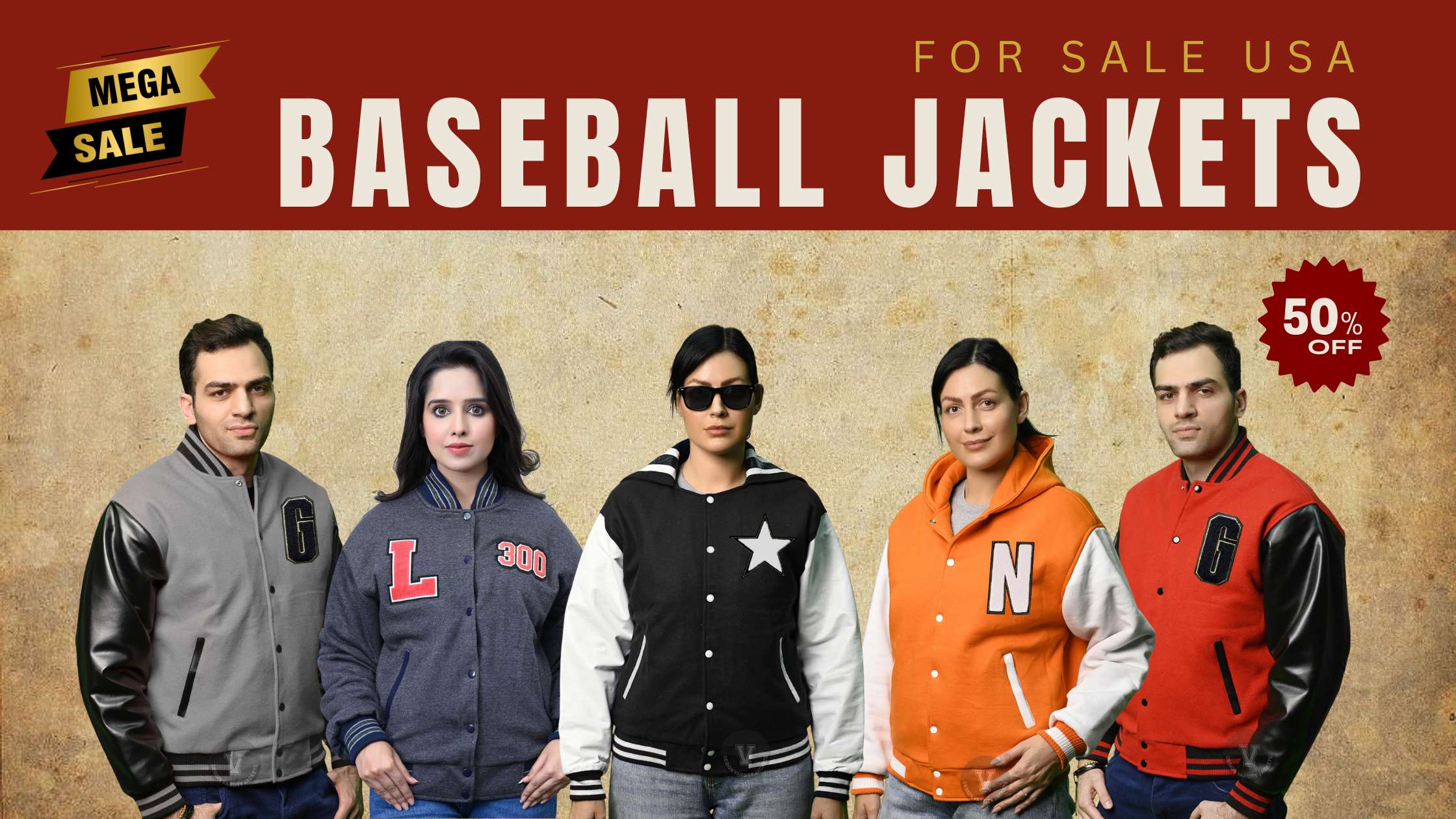 baseball jacket with embroidery USA
