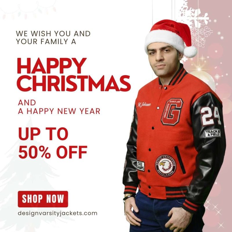 Embroidered Varsity Jackets Christmas Sale