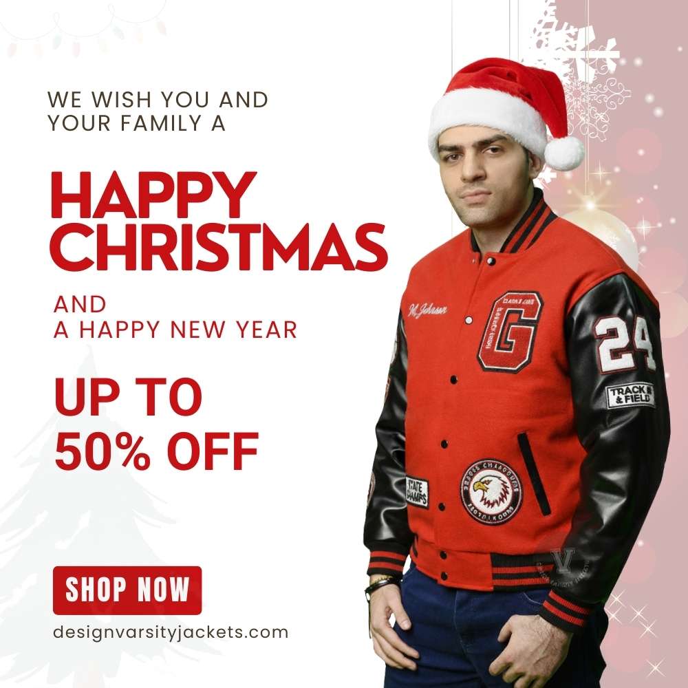 Embroidered Varsity Jackets Christmas Sale