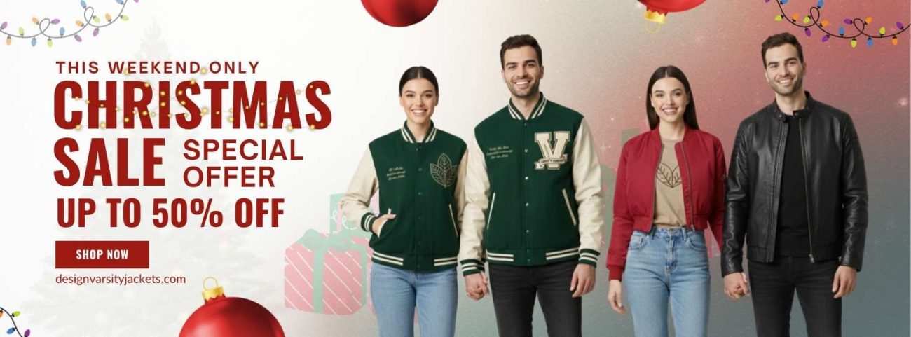 Slim Fit Varsity Jackets Christmas Sale
