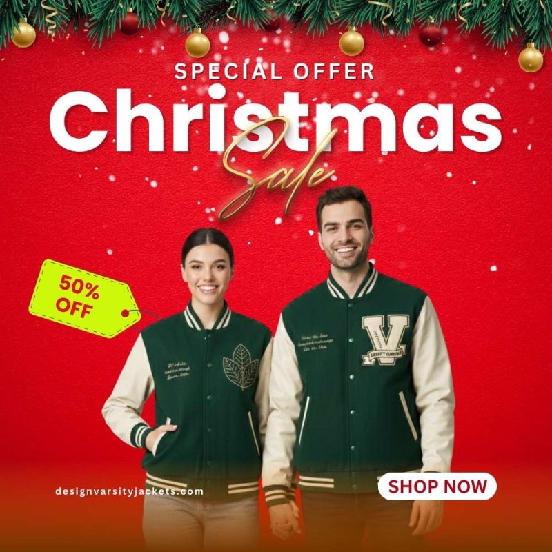 Slim Fit Varsity Jackets Christmas Sale