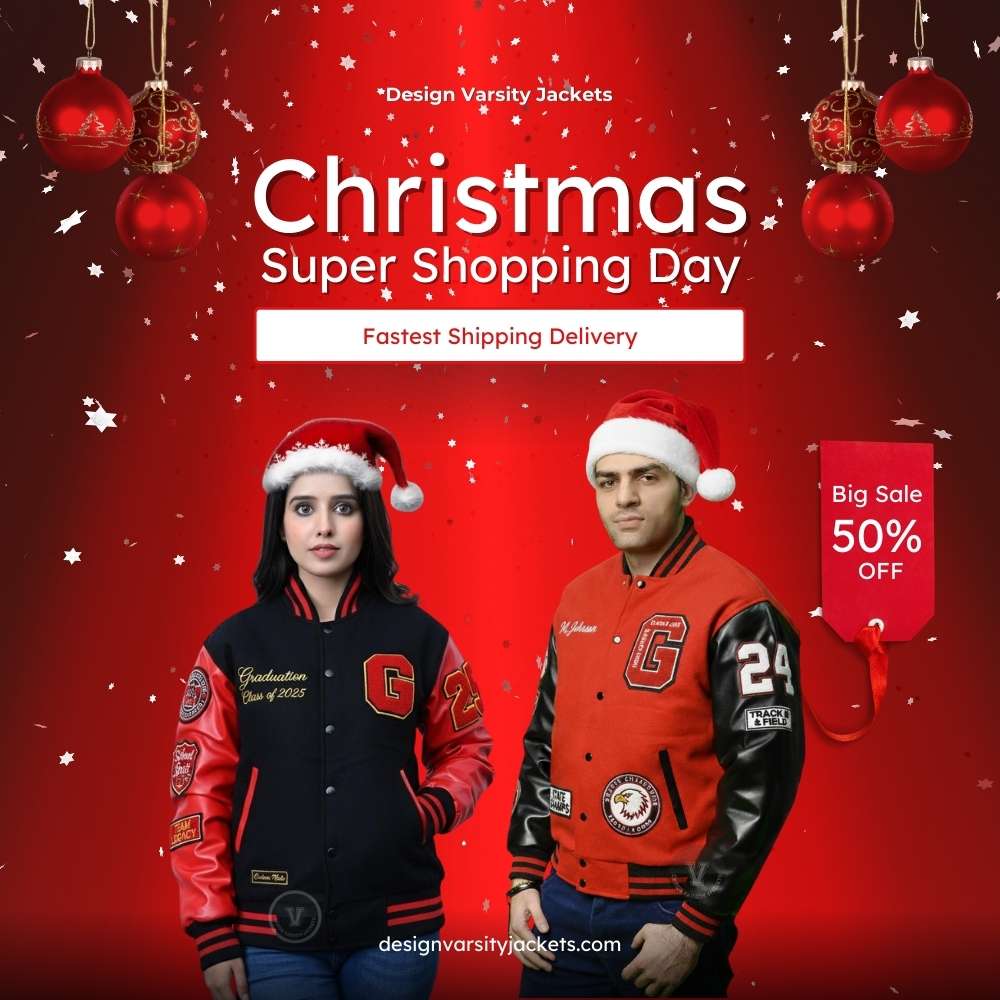 Varsity Jacket Christmas Shopping